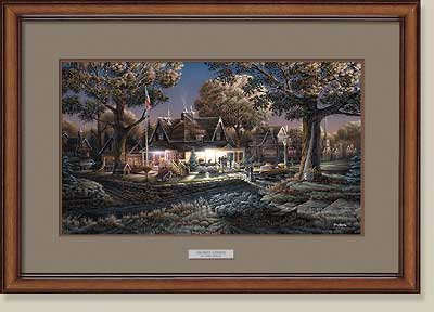 (image for) His First Goodbye Framed Print - American Portrait Series